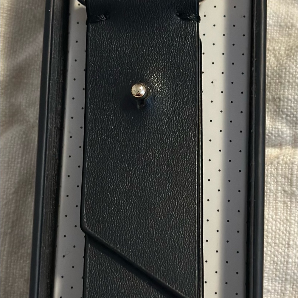 Sugar Paper Black Leather Fob Strap